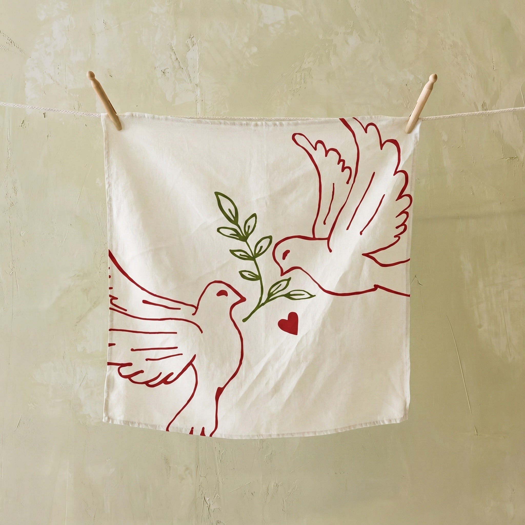 Summerill & Bishop Peace Dove Linen Napkin