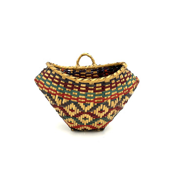 Vintage Mississippi Choctaw Bullnose Basket, Large