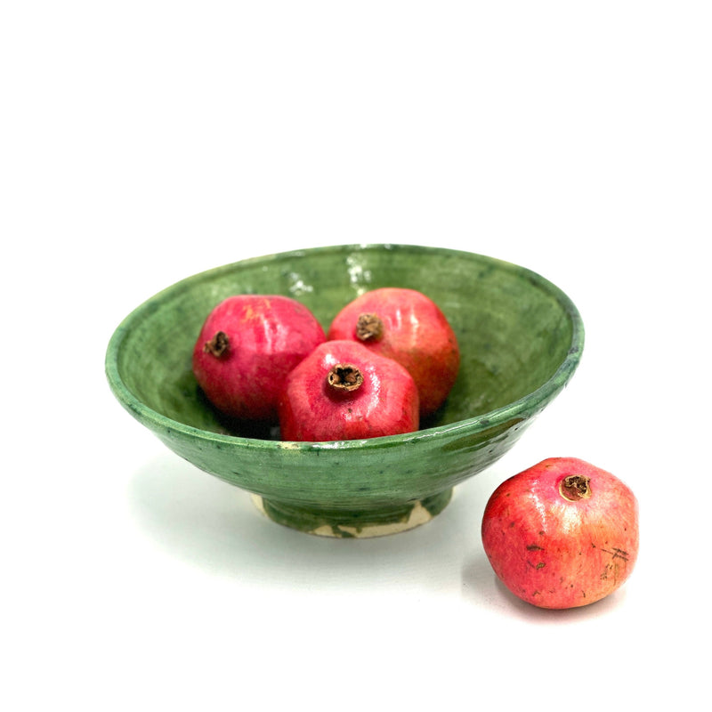 Large Tamegroute Bowl, Lighter Green