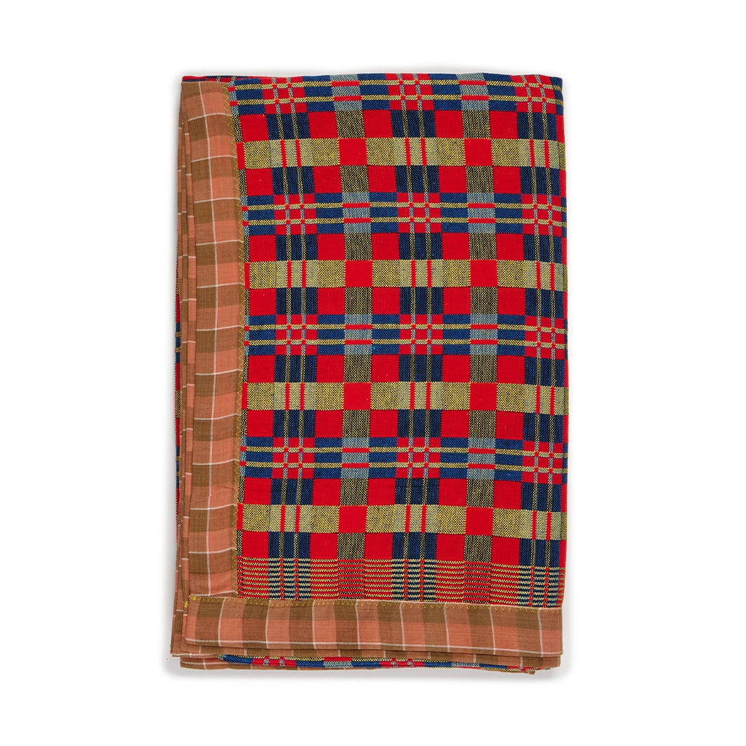 Lapis Reed Cotton Jacquard Blanket in Strawberry Sunset Lapis – Reed Smythe & Company