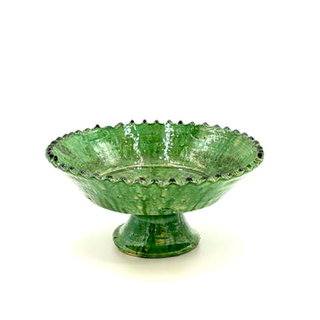 Large Tamegroute Fruit Bowl, Green