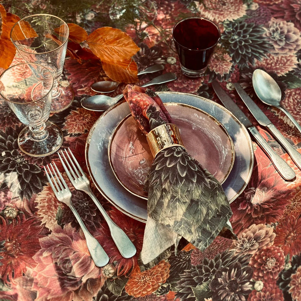 Summerill & Bishop Dahlia Linen Napkin