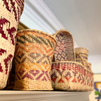 Vintage Mississippi Choctaw Basket, Earth Tone
