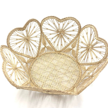 Raffia Heart Basket