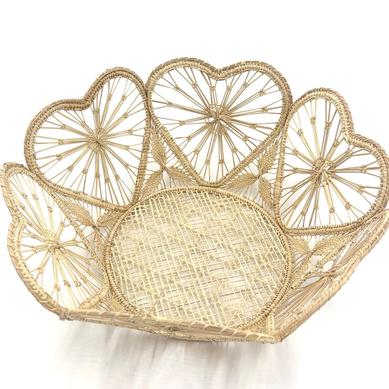 Raffia Heart Basket