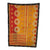 Vintage Indian Kantha Quilt, Orange, Yellow & Black