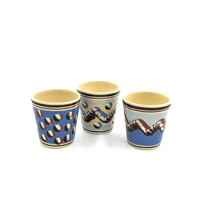 Mochaware Beaker, Blue, Brown