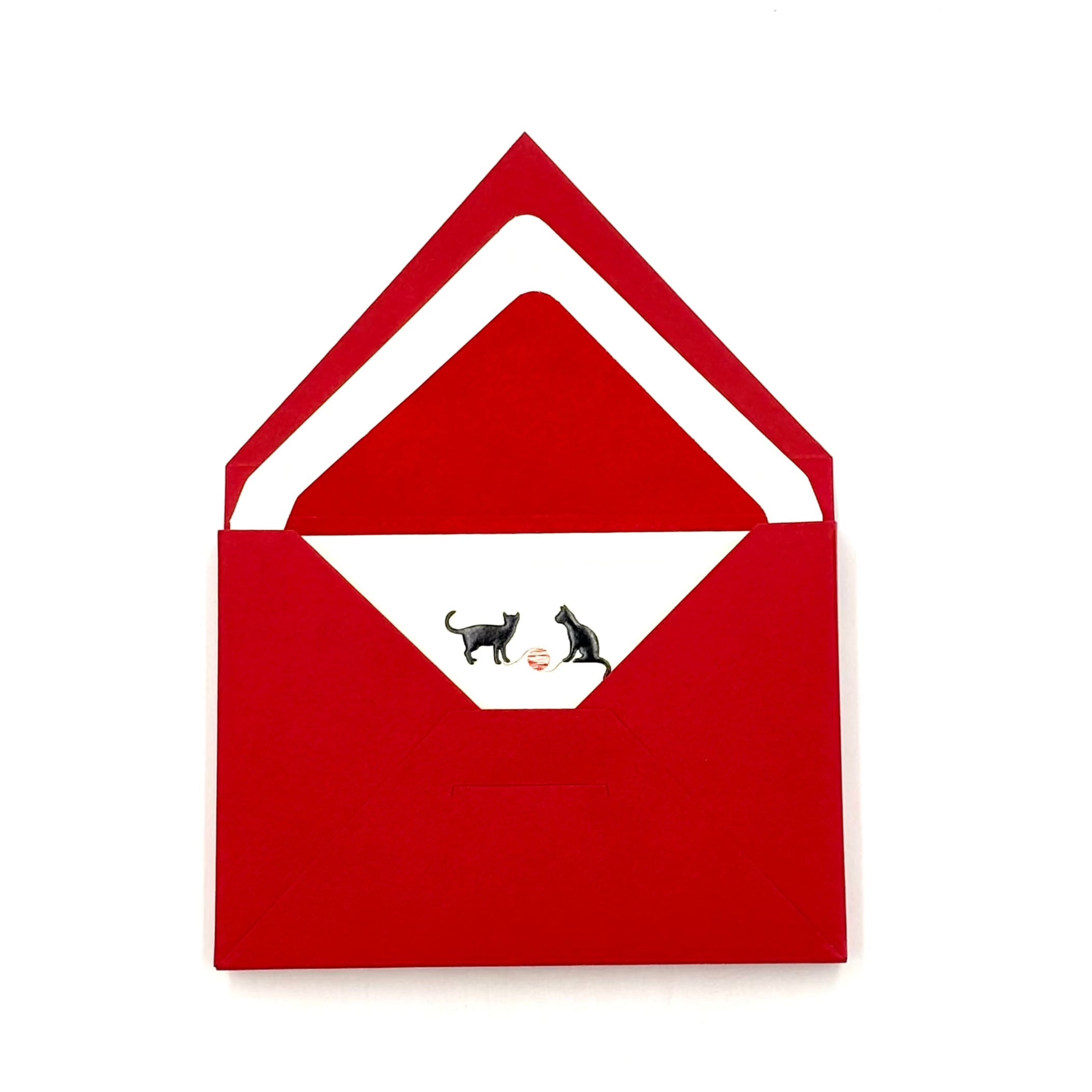 Kittens & Yarn Note Cards