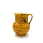 Large Apulian Pitcher in Amber with Light Brown Marble Glaze, Medium