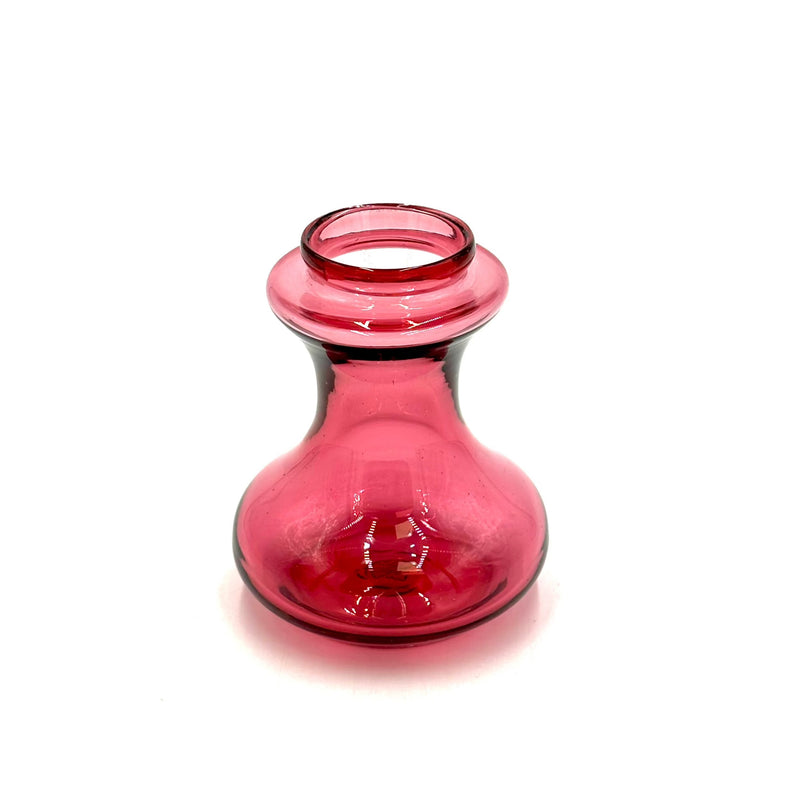 Hand Blown Bulb Vase in Rose, Round