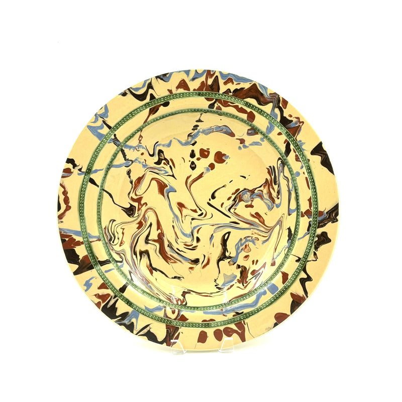 Large Marbleware Platter, Yellow
