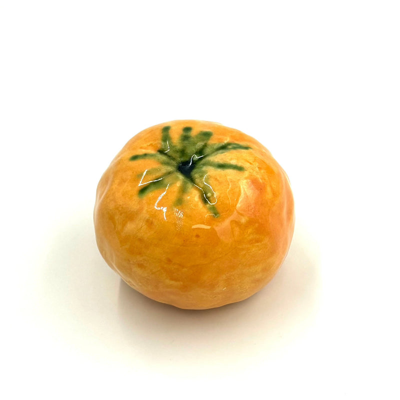 Hand Enameled Ceramic Clementine