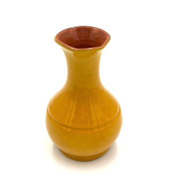 Glazed Terra Cotta Vase, Ochre