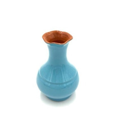 Glazed Terra Cotta Vase, Blue