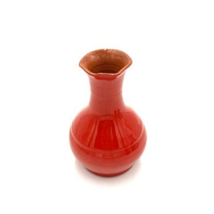 Glazed Terra Cotta Vase, Red