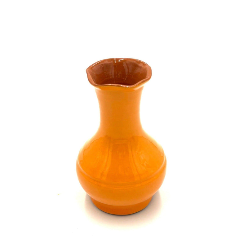 Glazed Terra Cotta Vase, Melon