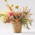 Handwoven English River Rush Cachepot, Basketweave