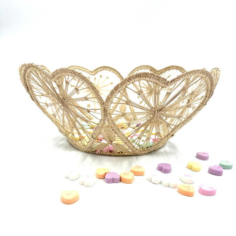 Raffia Heart Basket