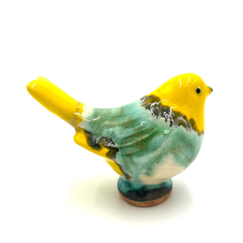 Medium Songbird, Yellow & Light Green