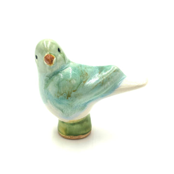 Baby Bird, Light Green & Sky Blue