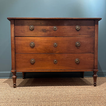 Louis XVI Walnut Commode, Circa 1820