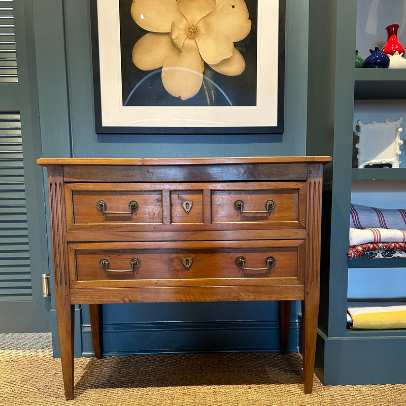 Small Louis XVI Walnut Commode, Circa 1890