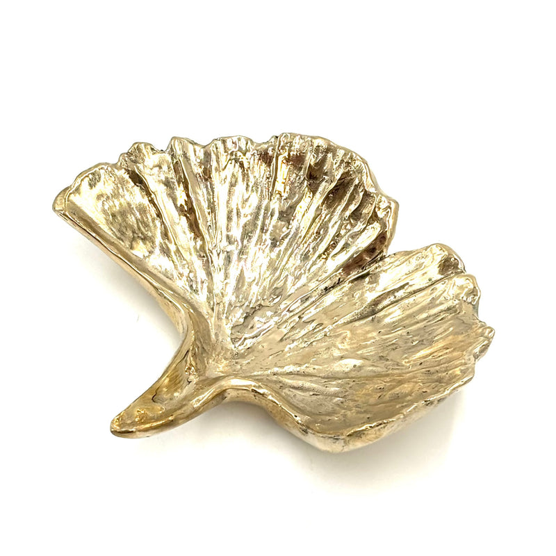 High Polished Bronze Ginkgo Dish