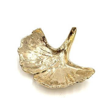 High Polished Bronze Ginkgo Dish