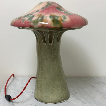 "Shroom Lamp, Pink, Blue, Green