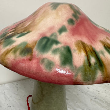 "Shroom Lamp, Pink, Blue, Green