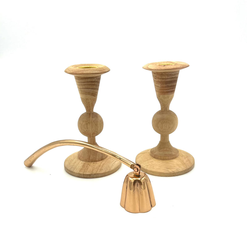 Fluted Copper Candle Snuffer