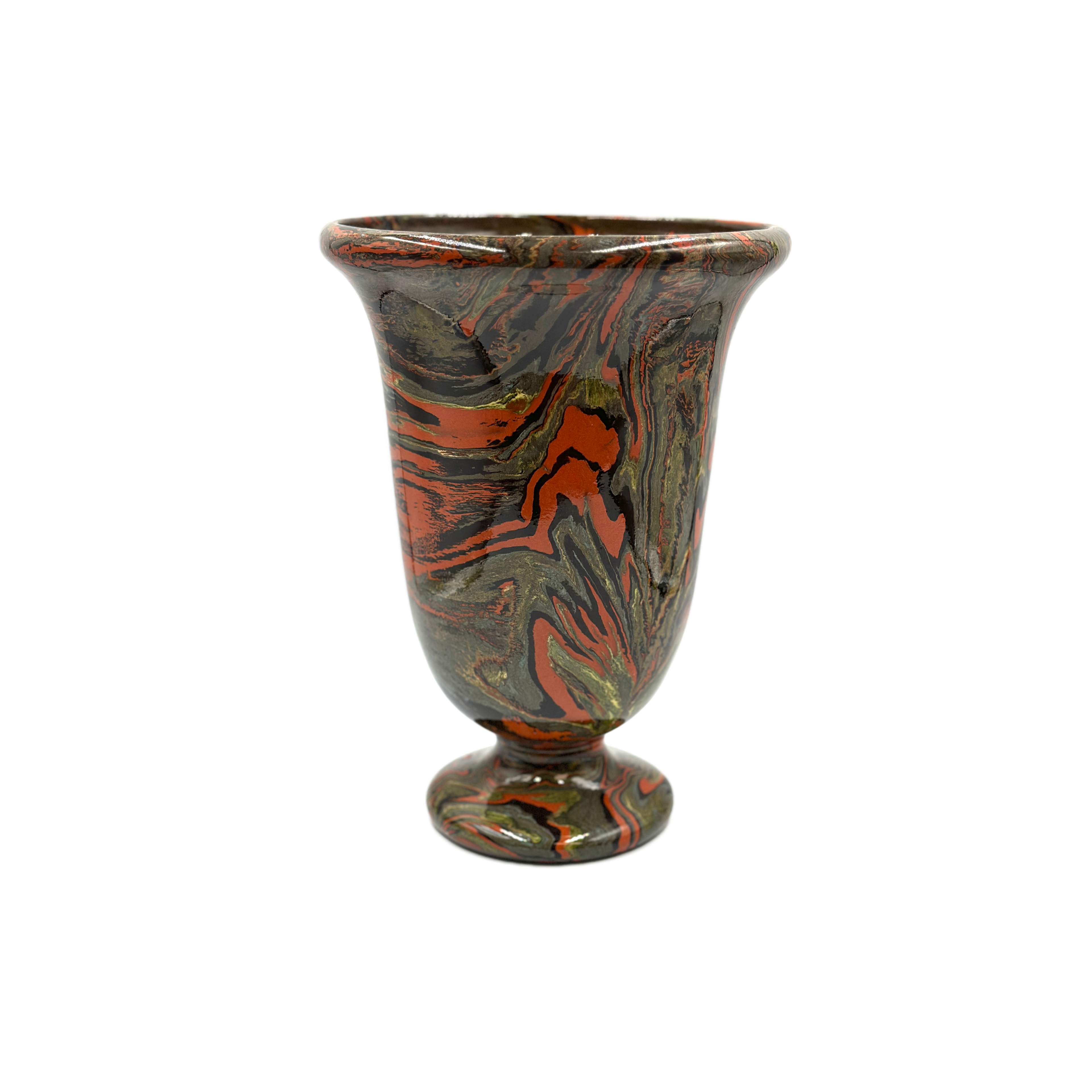 Large French Marbled Vase