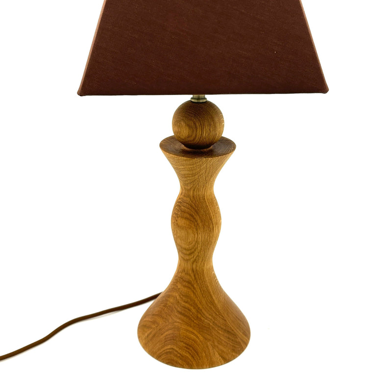 Hand-Turned Wooden Lamp, Large