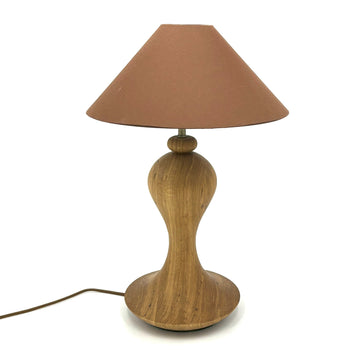 Hand-Turned Wooden Lamp, Extra Large