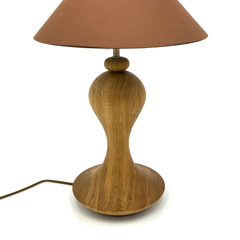 Hand-Turned Wooden Lamp, Extra Large