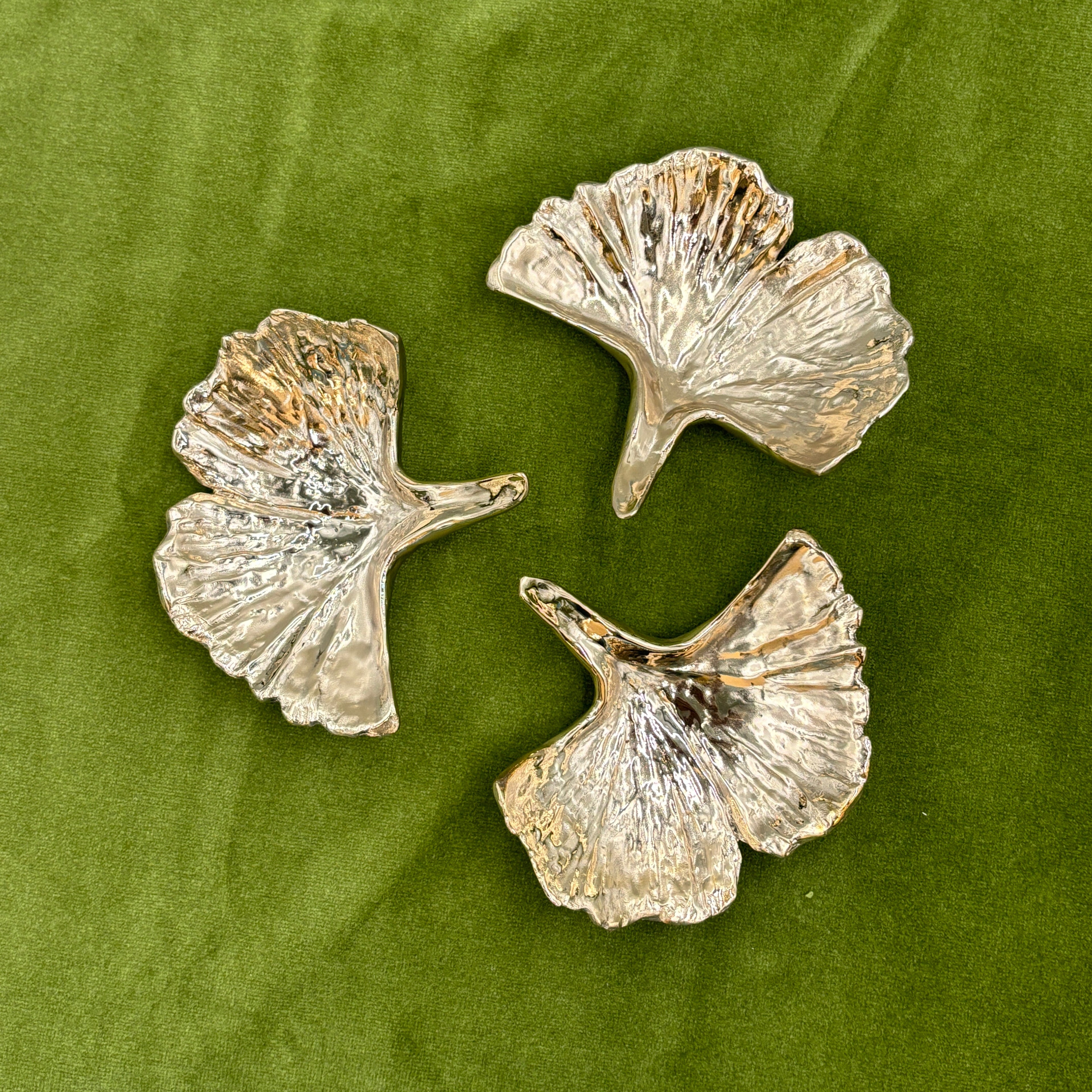 High Polished Bronze Ginkgo Dish