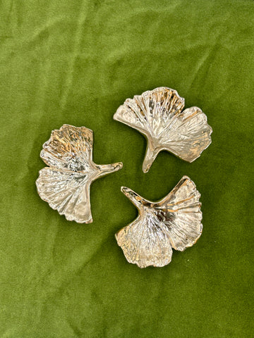 High Polished Bronze Ginkgo Dish