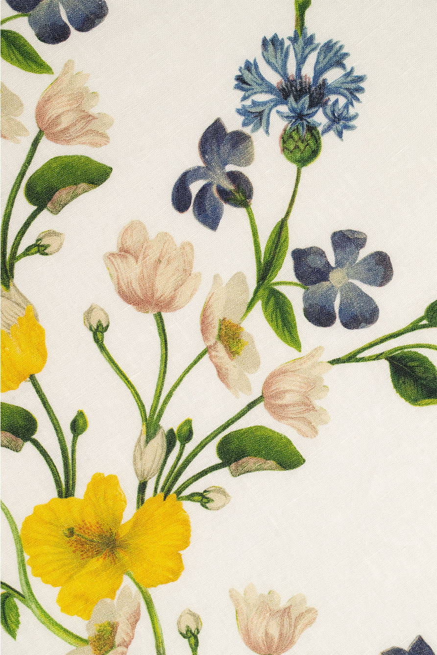 Summerill & Bishop x John Derian Botanical Wildflower Linen Tablecloth