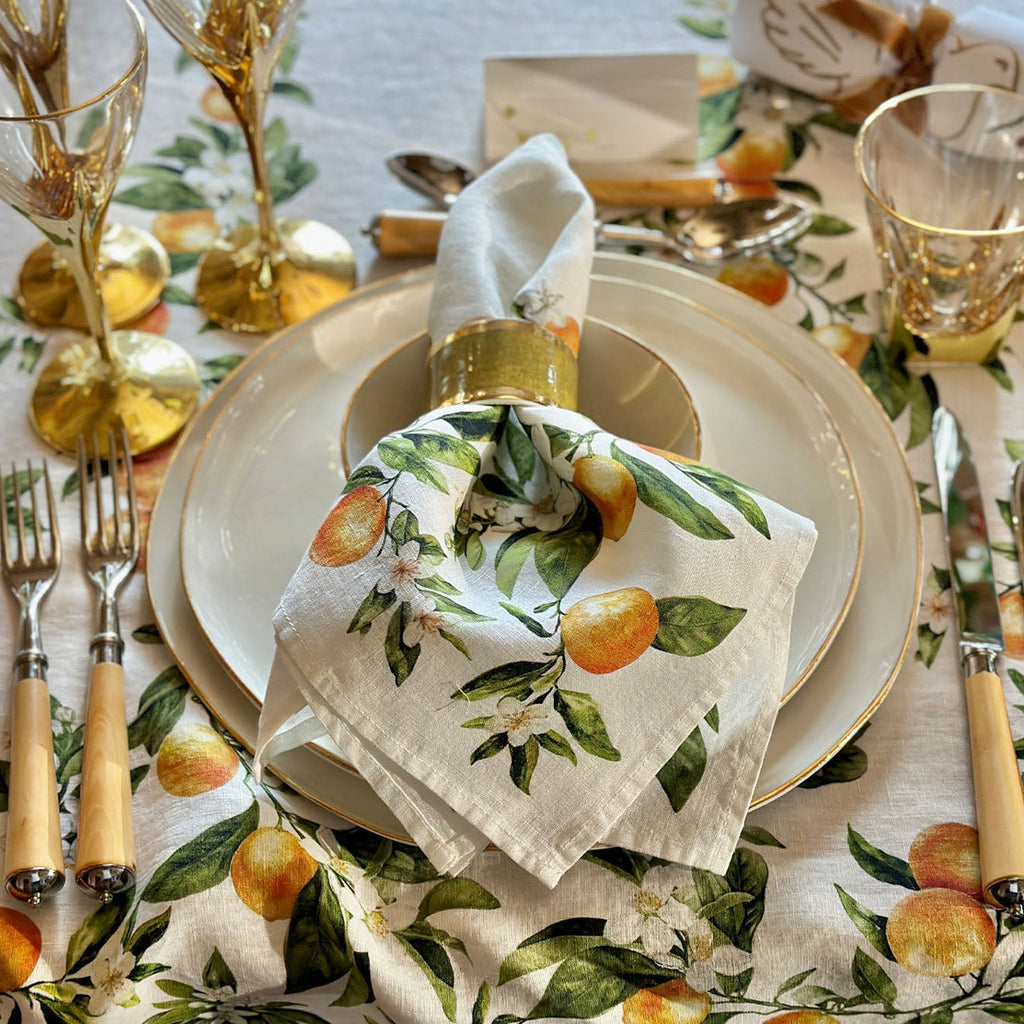 Summerill & Bishop L'Orangerie Linen Tablecloth