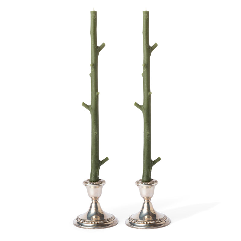 Maple Stick Candles, Forest Green