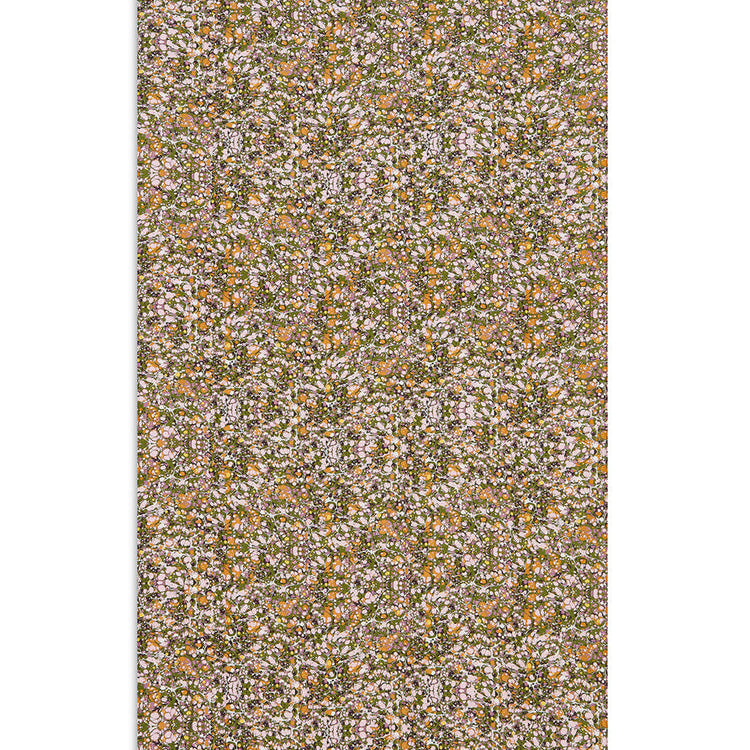 Summerill & Bishop Marble Linen Tablecloth, Green, Rose, Pink & Orange