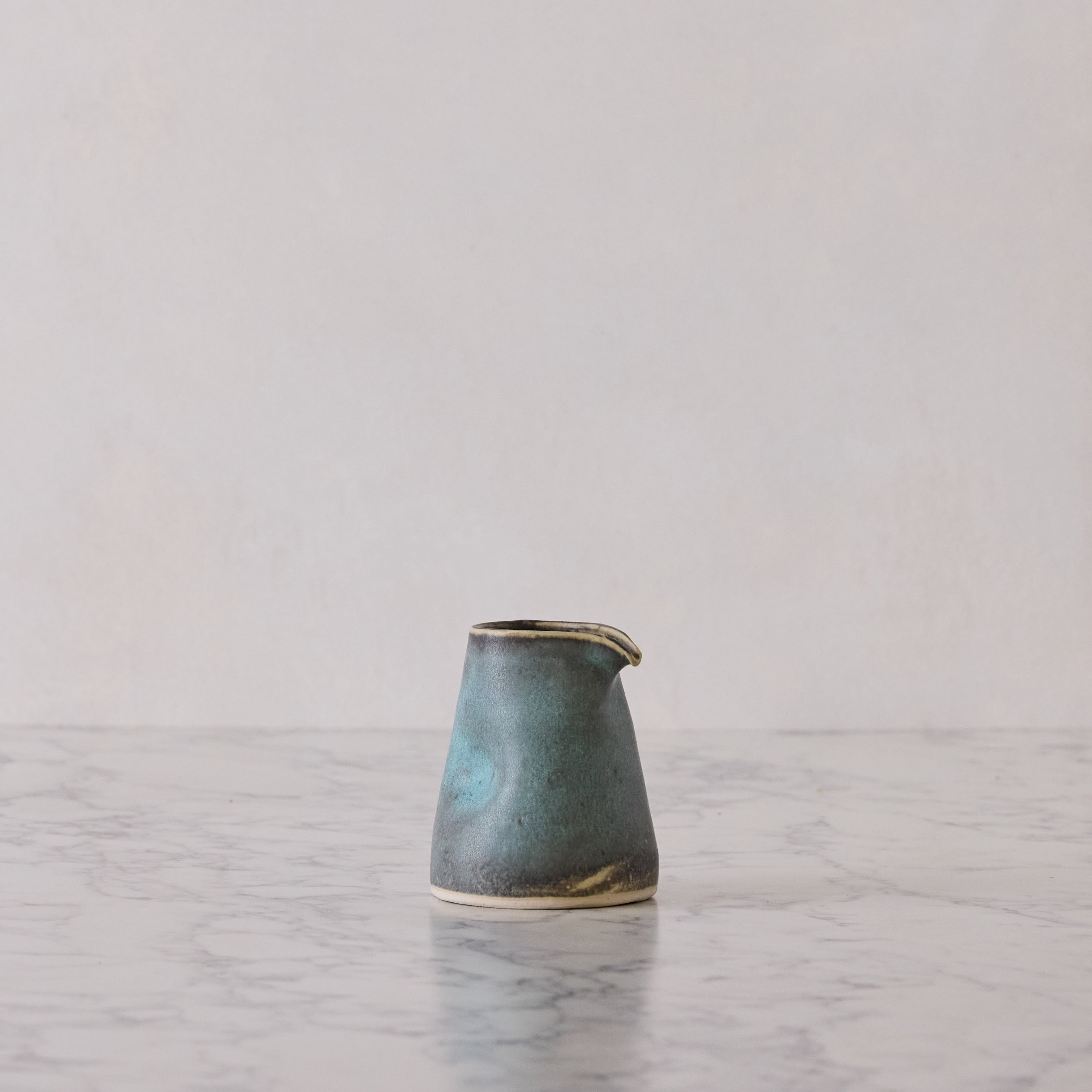 Matte Glazed Medium Thumbprint Creamer