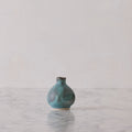 Matte Glazed Thumbprint Bulb Vase