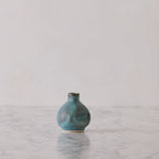 Matte Glazed Thumbprint Bulb Vase