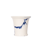 Christopher Spitzmiller Marbled Cachepot, Blue