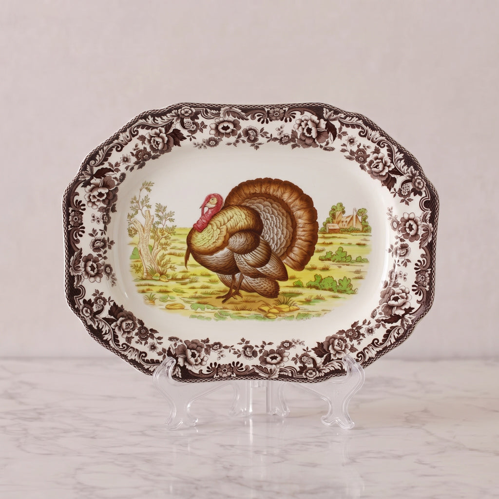Spode Woodland Platter, Turkey