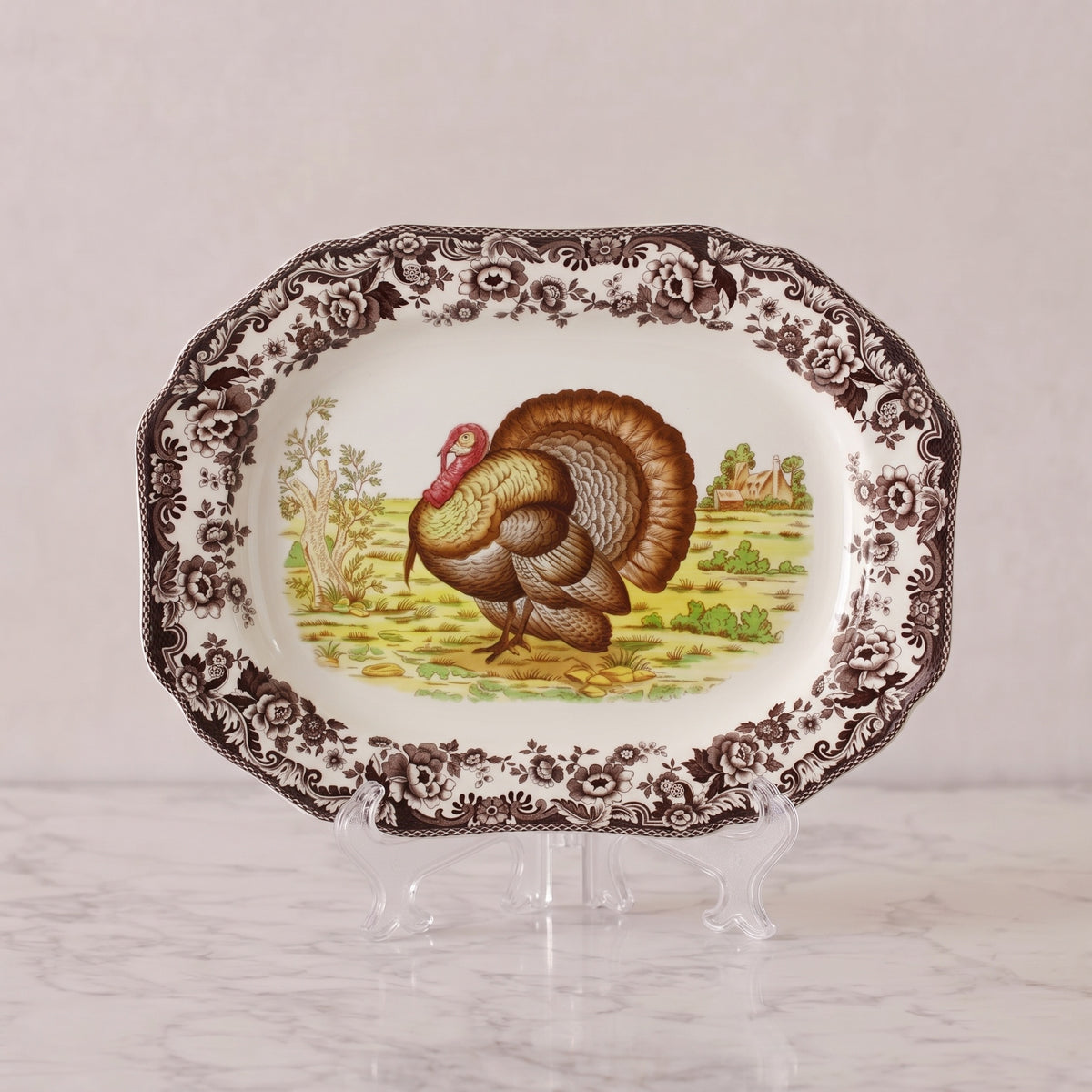 Spode Woodland Platter, Turkey