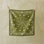 Summerill & Bishop 'Bandana' Linen Napkin in Avocado Green