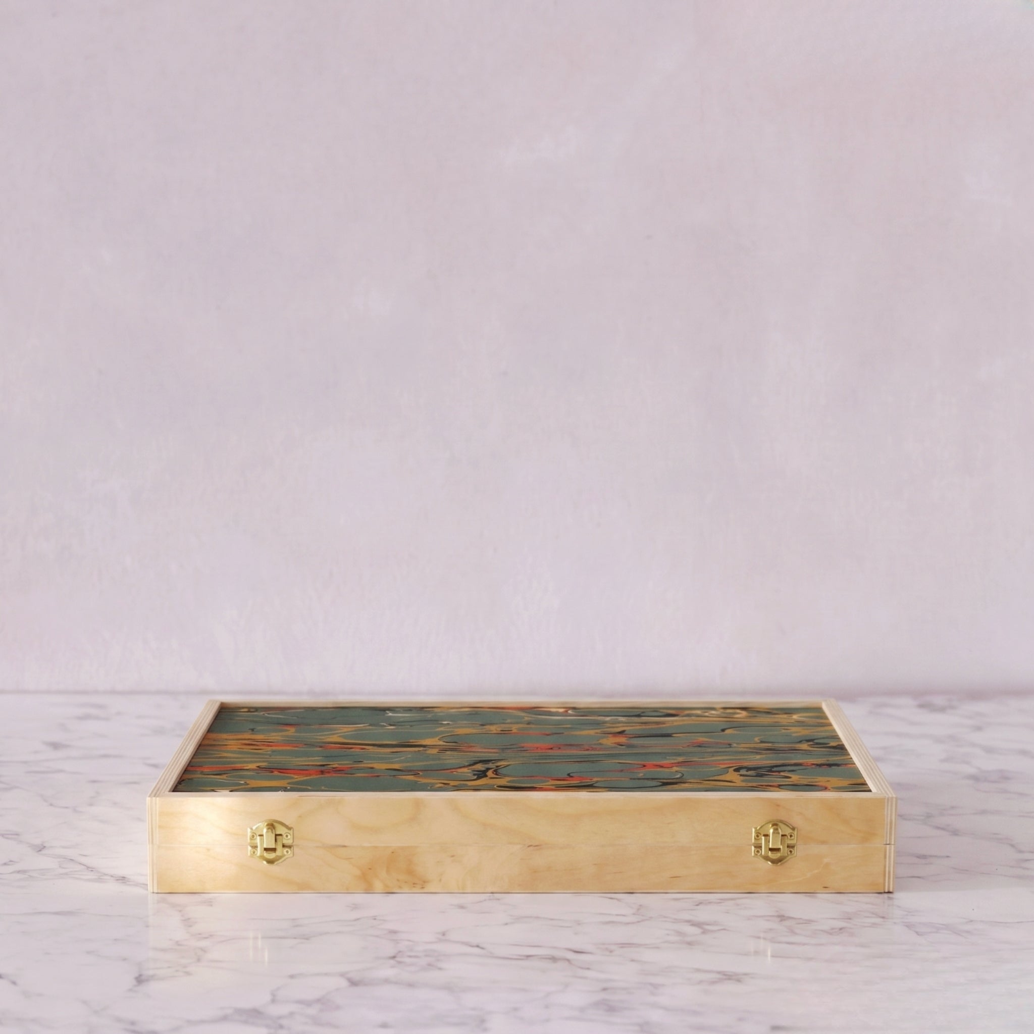 Backgammon Set, Sage Swirl