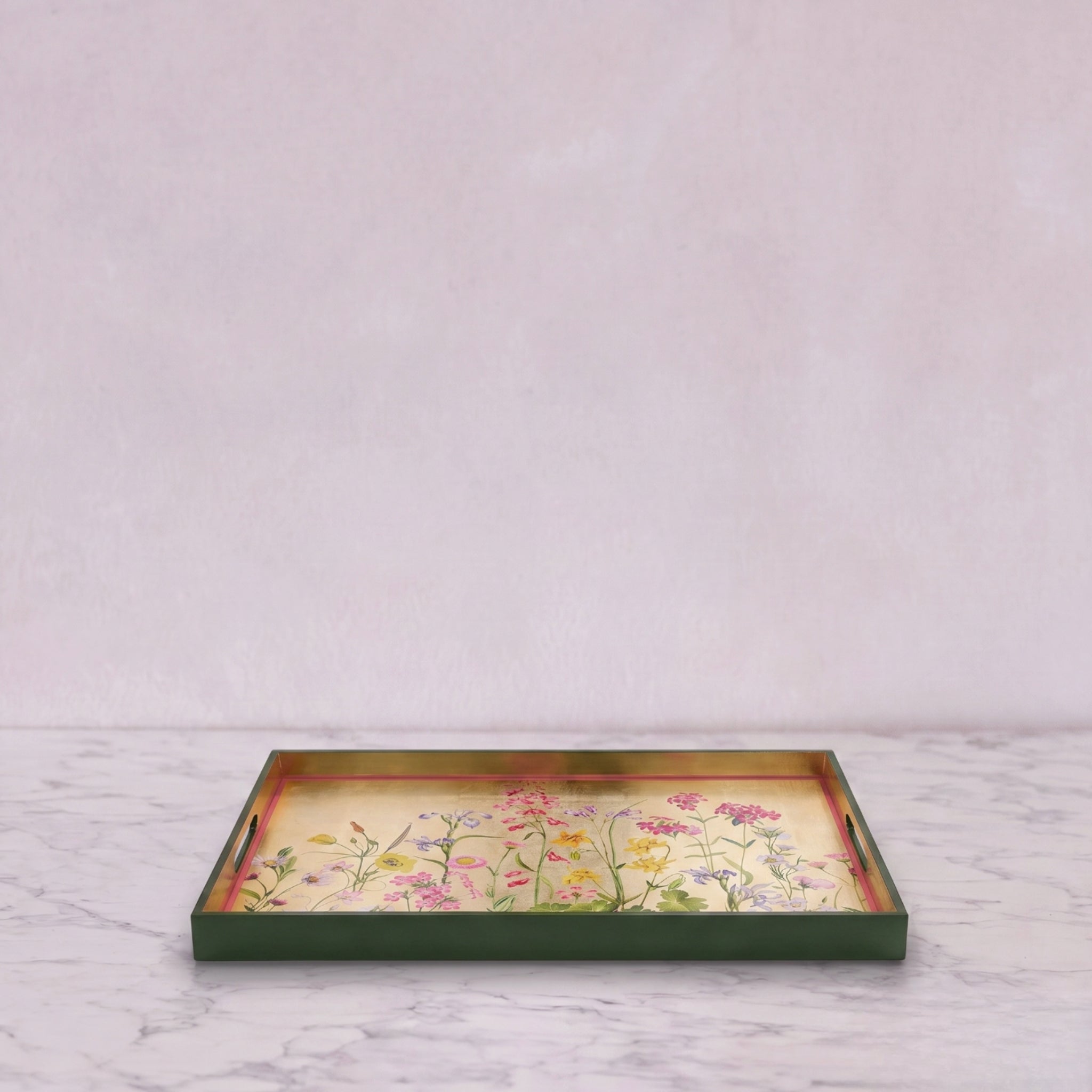 Summerill and Bishop Gold Leaf Lacquered 'Our June' Tray